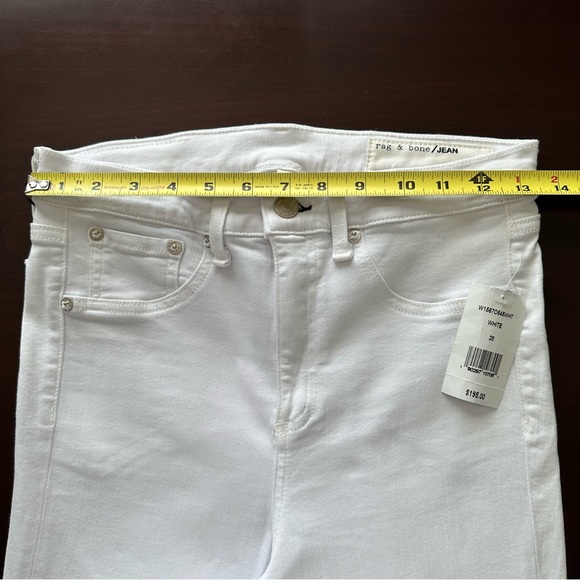 Rag & Bone 10 inch Capri Skinny White Jeans - Picture 13 of 16